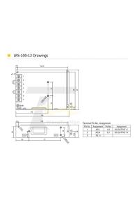 Mean Well 12V 8.5 Amper 100W Güç Kaynağı LRS-100-12  KAMERASI ADAPTÖRÜ
